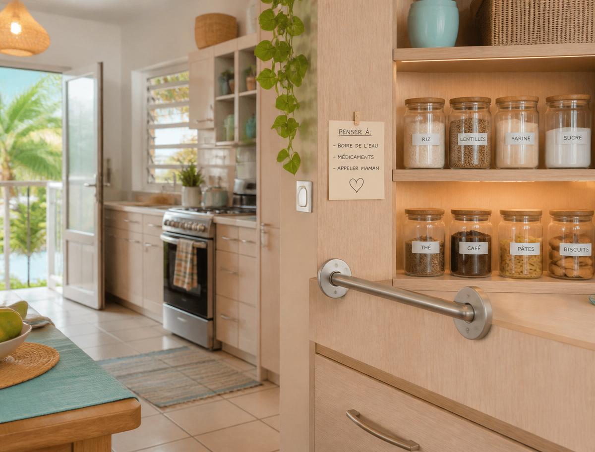 Intérieur chaleureux et adapté au maintien à domicile